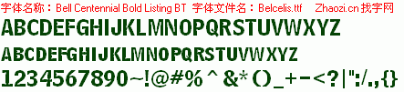 查看字体及作者详细介绍