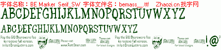 查看字体及作者详细介绍