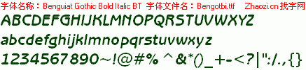 查看字体及作者详细介绍