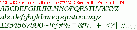 查看字体及作者详细介绍