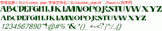 查看字体及作者详细介绍
