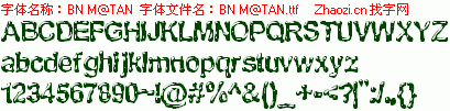 查看字体及作者详细介绍