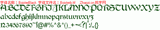 查看字体及作者详细介绍