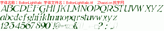 查看字体及作者详细介绍