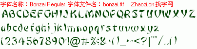 查看字体及作者详细介绍