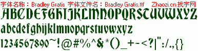 查看字体及作者详细介绍