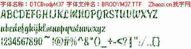 查看字体及作者详细介绍