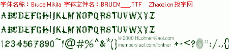 查看字体及作者详细介绍