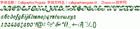 查看字体及作者详细介绍