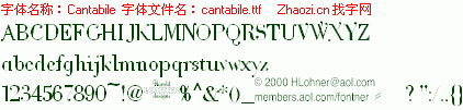 查看字体及作者详细介绍