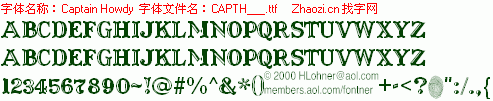 查看字体及作者详细介绍