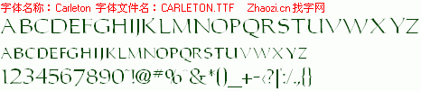 查看字体及作者详细介绍