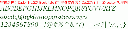 查看字体及作者详细介绍