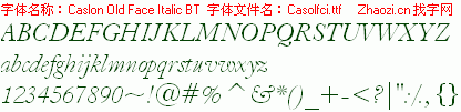 查看字体及作者详细介绍
