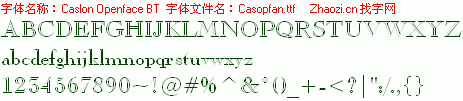 查看字体及作者详细介绍