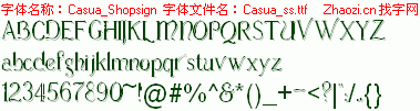 查看字体及作者详细介绍