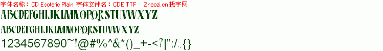 查看字体及作者详细介绍