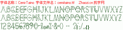 查看字体及作者详细介绍
