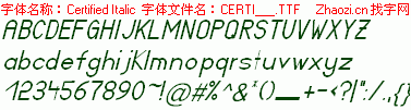 查看字体及作者详细介绍