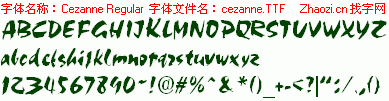 查看字体及作者详细介绍