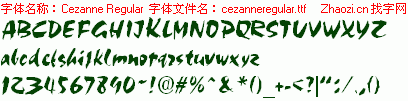 查看字体及作者详细介绍