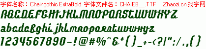 查看字体及作者详细介绍