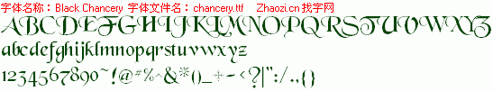 查看字体及作者详细介绍