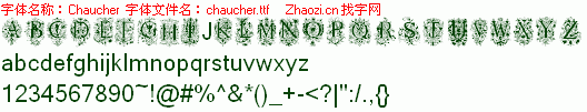 查看字体及作者详细介绍