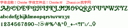 查看字体及作者详细介绍