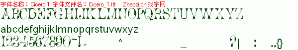 查看字体及作者详细介绍