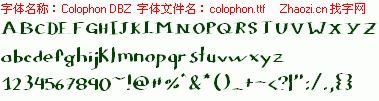查看字体及作者详细介绍