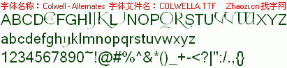 查看字体及作者详细介绍