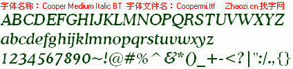 查看字体及作者详细介绍