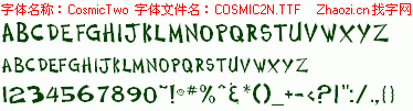 查看字体及作者详细介绍