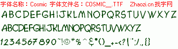 查看字体及作者详细介绍