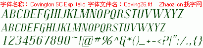 查看字体及作者详细介绍