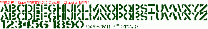 查看字体及作者详细介绍