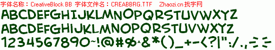 查看字体及作者详细介绍
