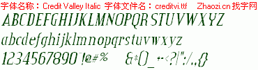 查看字体及作者详细介绍