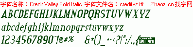 查看字体及作者详细介绍
