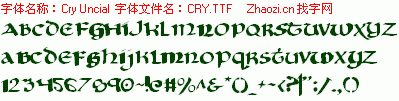 查看字体及作者详细介绍