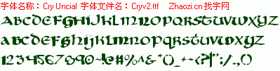 查看字体及作者详细介绍