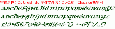 查看字体及作者详细介绍