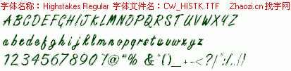 查看字体及作者详细介绍