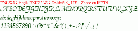 查看字体及作者详细介绍