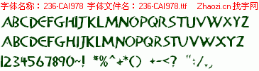 查看字体及作者详细介绍