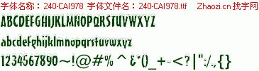 查看字体及作者详细介绍