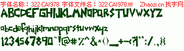 查看字体及作者详细介绍