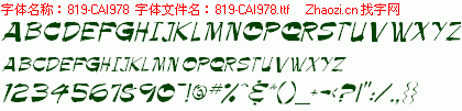 查看字体及作者详细介绍