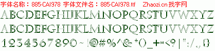 查看字体及作者详细介绍